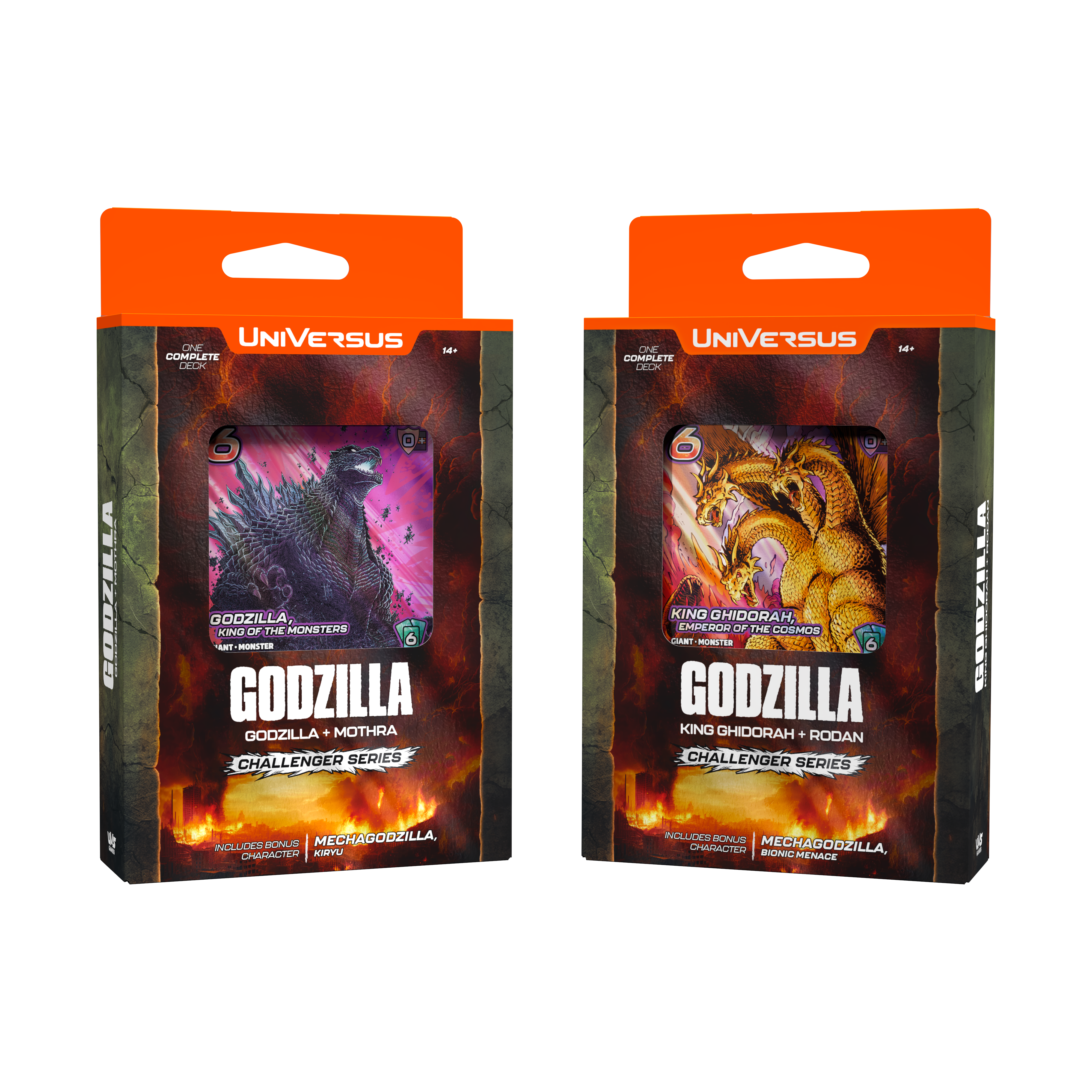 Image of UniVersus CCG: Challenger Series Display- Godzilla & Mothra / King Ghidorah & Rodan